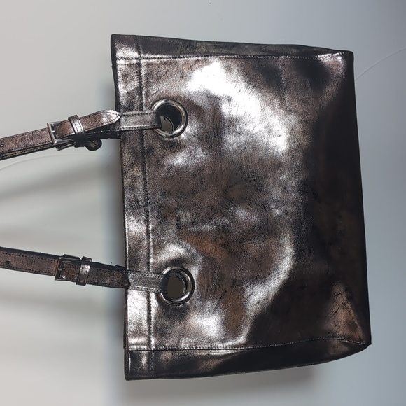 COFI- Erin Printed Metallic XL Leather Tote NWOT - Picture 16 of 17